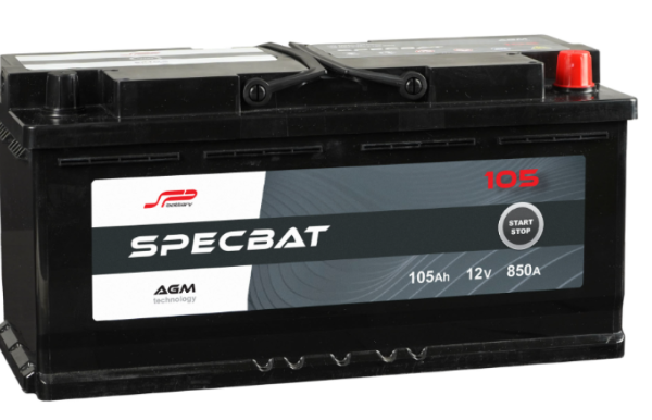 Ogłoszenie - Akumulator 105Ah 850A Specbat Agm Start&Stop Prawy Plus - Kalisz - 749,00 zł