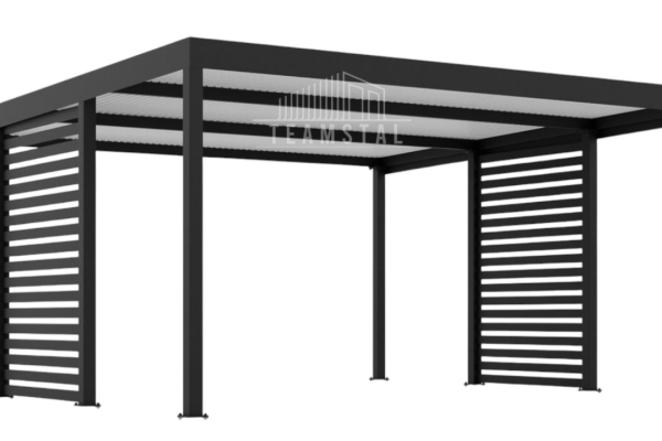 Ogłoszenie - CarPort PREMIUM - Wiata samochodowa 5x5 Antracyt Zabudowa - TS1043 - Jaworzno - 11 790,00 zł