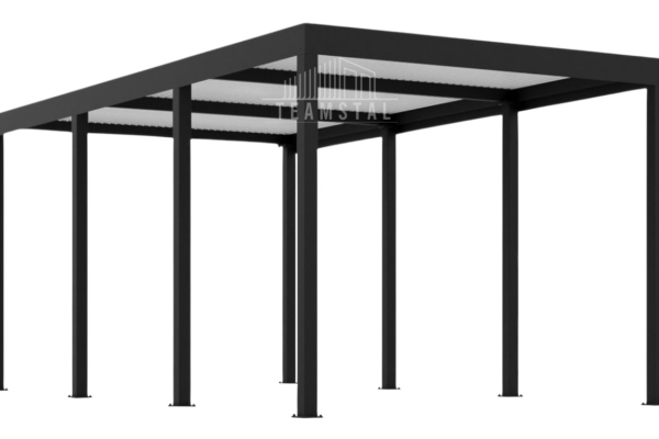 Ogłoszenie - CarPort PREMIUM - Wiata samochodowa 3x5 Antracyt - TS1038 - Żary - 7 500,00 zł
