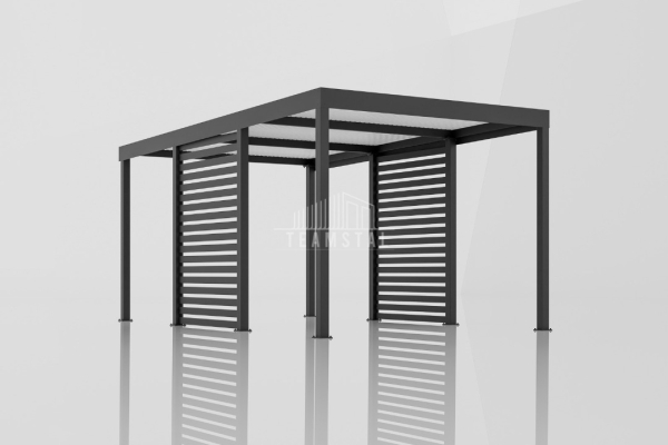 Ogłoszenie - CarPort PREMIUM - Wiata samochodowa 3x5 Antracyt Zabudowa - TS1039 - Legnica - 9 300,00 zł