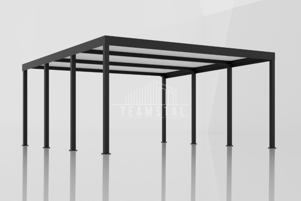 Ogłoszenie - CarPort PREMIUM - Wiata samochodowa 5x5 Antracyt - TS1042 - Nysa - 10 990,00 zł