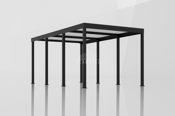 Ogłoszenie - CarPort PREMIUM - Wiata samochodowa 3x5 Antracyt - TS1038 - Żary - 7 500,00 zł