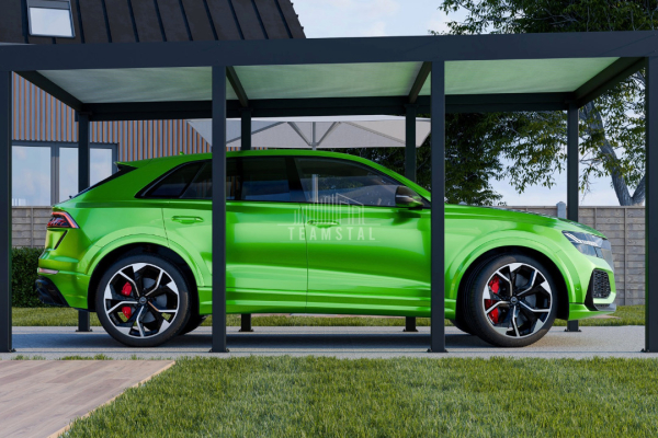 Ogłoszenie - CarPort PREMIUM - Wiata samochodowa 3x5 Antracyt - TS1038 - Żary - 7 500,00 zł