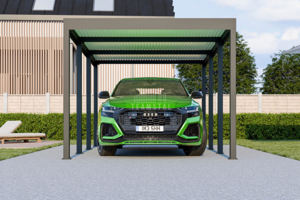 Ogłoszenie - CarPort PREMIUM - Wiata samochodowa 3x5 Antracyt - TS1038 - Żary - 7 500,00 zł