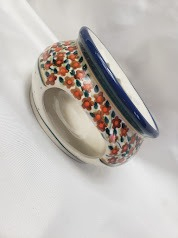Ogłoszenie - Ceramiczny czajnik z podgrzewaczem – dekor DU-52 | Bolesławiec 1L - Bolesławiec - 340,00 zł