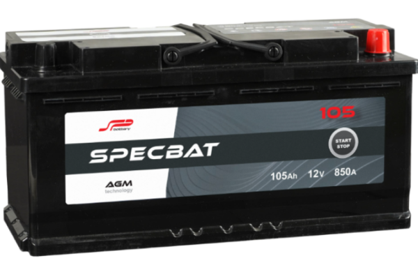 Ogłoszenie - Akumulator 105Ah 850A Specbat Agm Start&Stop Prawy Plus. Zdjęcie 1