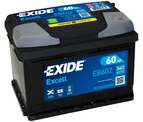 Ogłoszenie - Akumulator 60Ah 540A Exide Excell EB602 EN PRAWY PLUS DARMOWY DOWÓZ - Radom - 299,00 zł
