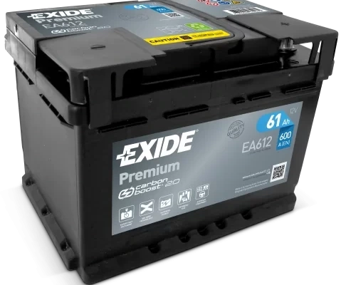 Ogłoszenie - Akumulator 61Ah 600A Exide Premium EA612 PRAWY PLUS DARMOWY DOWÓZ - Radom - 319,00 zł