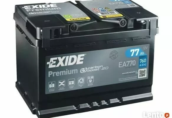 Ogłoszenie - Akumulator 77Ah 760A Exide Premium / DARMOWY DOWÓZ! - Tychy - 389,00 zł