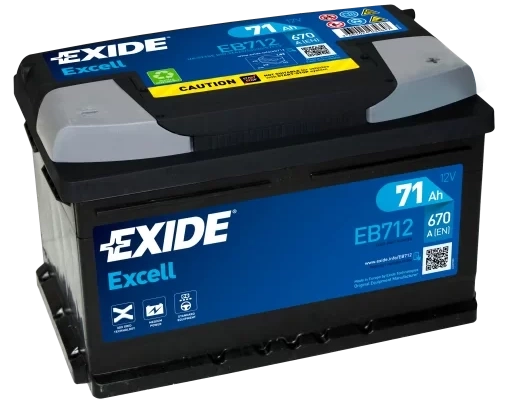 Ogłoszenie - Akumulator 71Ah 670A Exide Excell PRAWY PLUS DARMOWY DOWÓZ - Radom - 359,00 zł