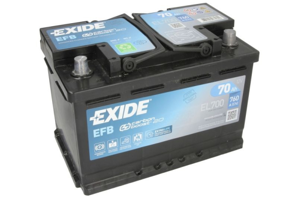 Ogłoszenie - Akumulator Exide EFB START&STOP 70Ah 760A EL700 Prawy Plus Darmowa Dostawa Kraków Niepołomice Wieliczka - Wieliczka - 520,00 zł