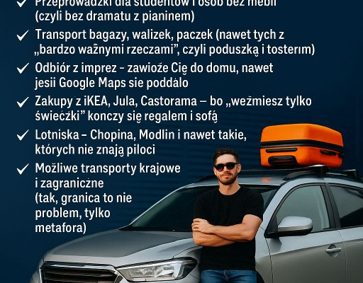 Ogłoszenie - 🧳 MINI PRZEPROWADZKI | TRANSPORT | WARSZAWA + PL + EU - Targówek - 80,00 zł