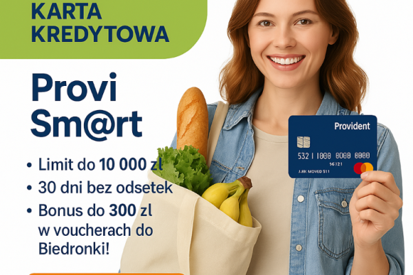 Ogłoszenie - Szukasz elastycznego finansowania bez zbędnych formalności? Karta Provi Sm@rt od Provident to idealne rozwiązanie: - Oleśnica