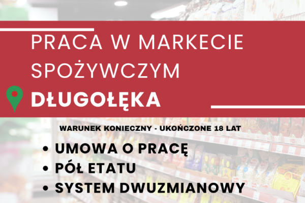 Ogłoszenie - Praca w markecie, Dino Polska S.A., Długołęka 1/2 etatu - Oleśnica