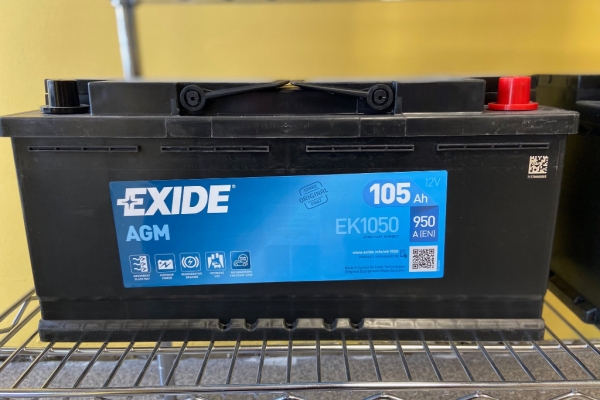 Ogłoszenie - Akumulator 105Ah 950A EXIDE EK1050 AGM START&STOP. Zdjęcie 1