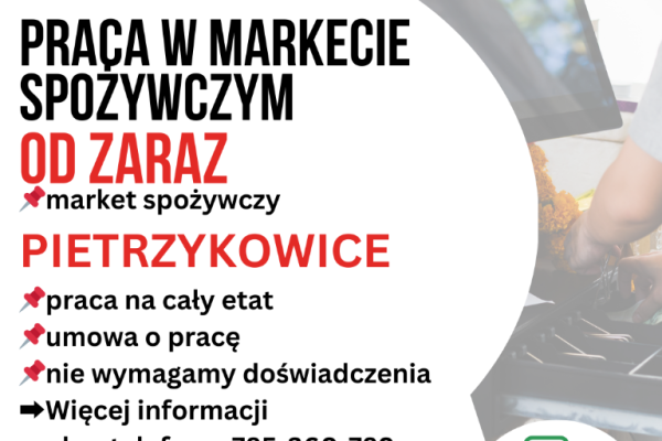 Ogłoszenie - Praca w markecie, Dino Polska S.A., Pietrzykowice - Wrocław