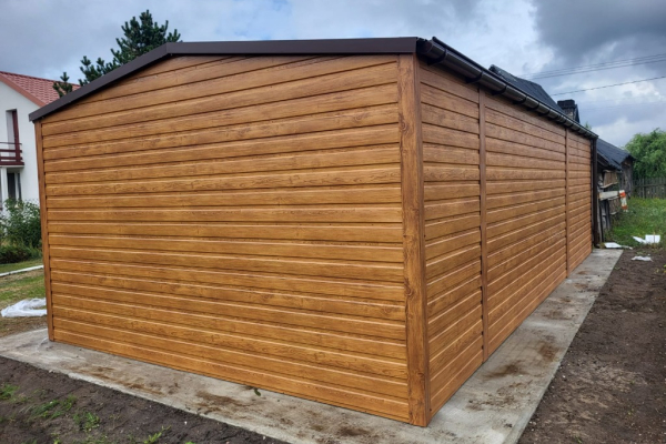 Ogłoszenie - Garaż Blaszany 8x5m Dach Dwuspadowy Złoty Dąb PREMIUM Montaż Gratis - Piła - 14 900,00 zł