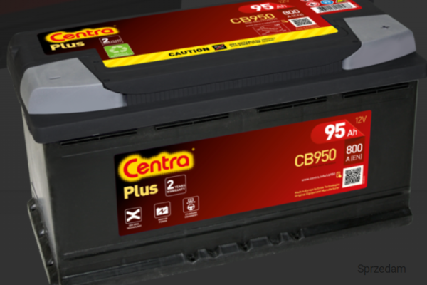 Ogłoszenie - Akumulator Centra PLUS CB950 95Ah 800A – DARMOWY DOWÓZ I WYMIANA. Zdjęcie 1