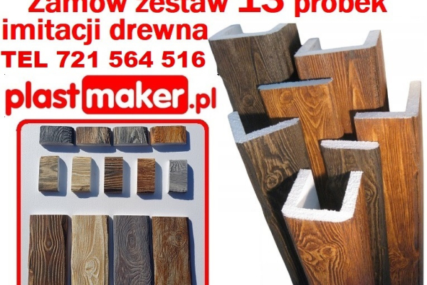 Ogłoszenie - Belki dekoracyjne sufitowe, lamele, maskownice NA WYMIAR drewna faux wood elastyczna deska