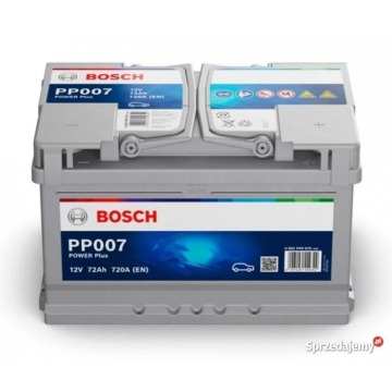 Ogłoszenie - Akumulator 72Ah 720A EN Bosch PP007 Darmowy Dowóz i Wymiana - Radom - 510,00 zł