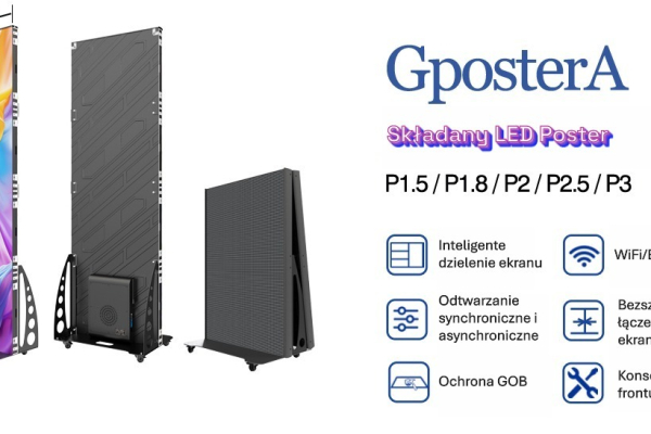 Ogłoszenie - Ekran LED składany wynajem: P1.8, P2, P2.5, P3. Zdjęcie 1