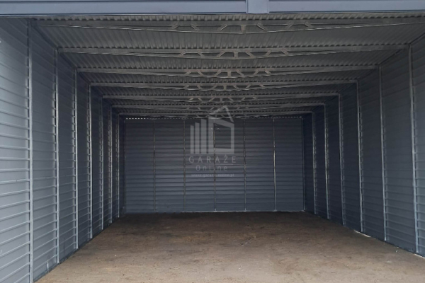 Ogłoszenie - Garaż blaszany - Carport  6x8m - antracyt - dach spad w tył ID976 - Otwock - 17 600,00 zł