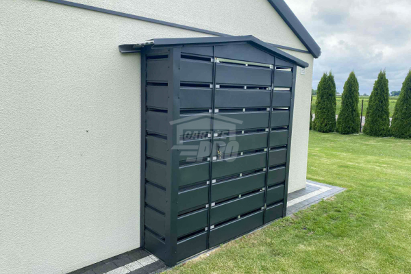 Ogłoszenie - Wiata śmietnikowa 1,5x0,5m antracyt - dach dwuspadowy GP570 - Gliwice - 1 790,00 zł