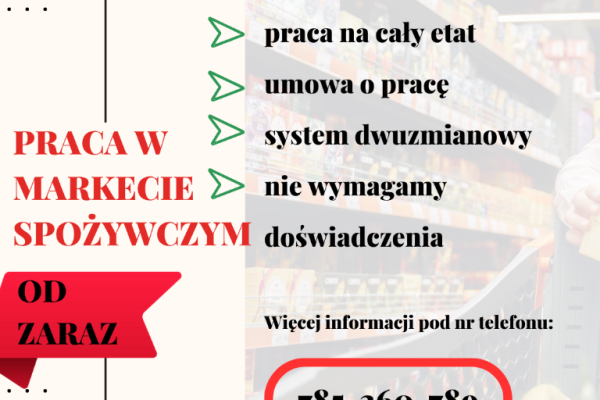 Ogłoszenie - Praca w markecie, Dino Polska S.A., Kobierzyce - Wrocław