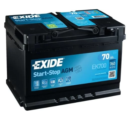 Ogłoszenie - Akumulator 70Ah 760A Exide Agm Start&Stop  - Darmowy Dowóz i Wymiana - Kalisz - 598,00 zł