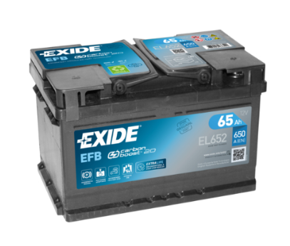 Ogłoszenie - Akumulator 65Ah 650A Exide Start Stop Efb EL652 P+  - Darmowy Dowóz i Wymiana - Kalisz - 485,00 zł