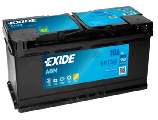 Ogłoszenie - Akumulator 106Ah 950A Exide Agm Start&Stop   - Darmowy Dowóz i Wymiana - Kalisz - 949,00 zł