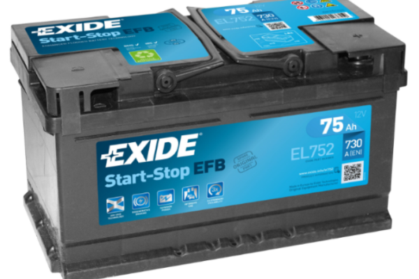 Ogłoszenie - Akumulator 75Ah 730A Exide Start Stop Efb EL752 P+  - Darmowy Dowóz i Wymiana. Zdjęcie 1
