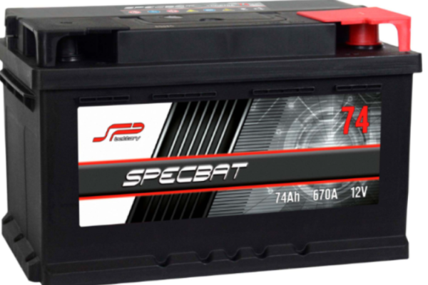 Ogłoszenie - Akumulator 74Ah 670A Specbat Prawy Plus wysoki  - Darmowy Dowóz i Wymiana. Zdjęcie 1