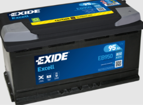 Ogłoszenie - Akumulator 95Ah 800A Exide Excell EB950 P+  - Darmowy Dowóz i Wymiana. Zdjęcie 1