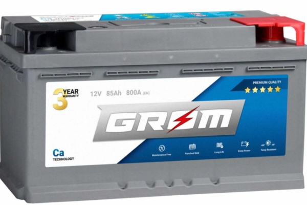 Ogłoszenie - Akumulator 85Ah 800A Grom Premium  Prawy Plus  - Darmowy Dowóz i Wymiana. Zdjęcie 1