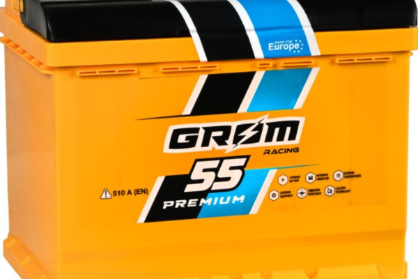 Ogłoszenie - Akumulator 55Ah 510A Grom Racing Prawy Plus  - Darmowy Dowóz i Wymiana. Zdjęcie 1