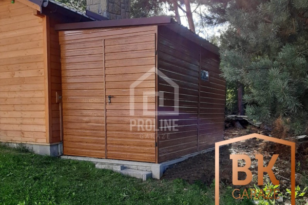 Ogłoszenie - Schowek - Domek Ogrodowy 3x2m - Brama Dwuskrzydłowa - jasny orzech - dach spad w bok PLG103 - Poznań - 3 650,00 zł