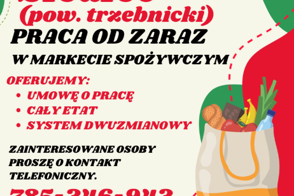 Ogłoszenie - Praca w markecie, Dino Polska S.A., Siedlec. Zdjęcie 1