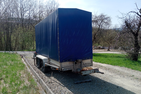 Ogłoszenie - Przyczepa 2-osiowa najazdowa SAM- DMC 6500kg. Zdjęcie 1