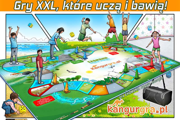 Ogłoszenie - EKO GRY XXL dla dzieci OZE - czyste powietrze, energia, woda - ekologiczne gry. Zdjęcie 1