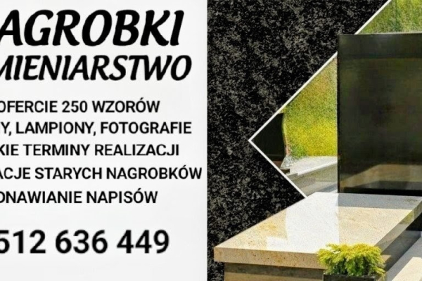 Ogłoszenie - +TANIE NAGROBKI ZAWIERCIE+ TELEFON: 512 636 449. Zdjęcie 1