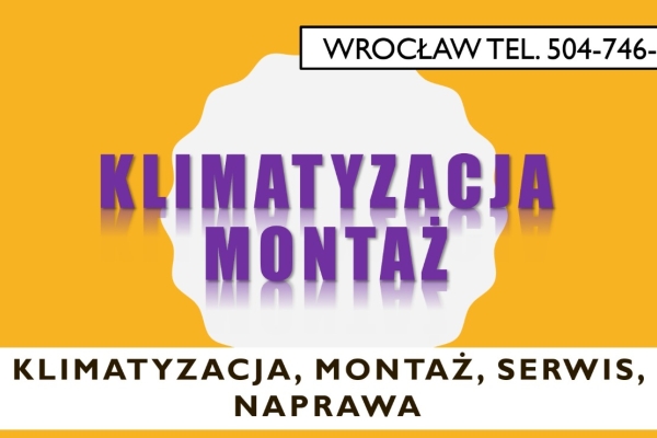 Ogłoszenie - Usługi montaż klimatyzatorów na dachu, balkonie, tel. 504-746-203, Wrocław, klimatyzacji. Zdjęcie 1