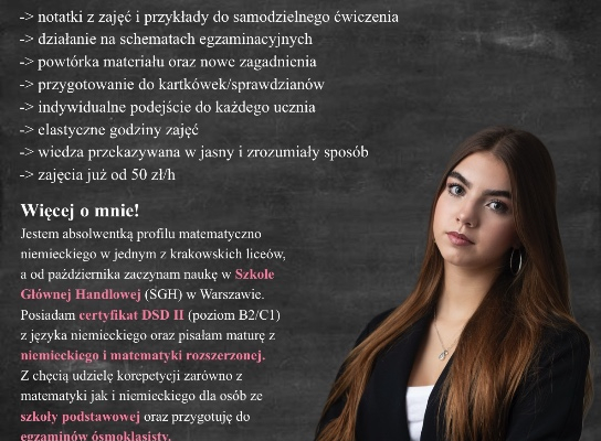 Ogłoszenie - Korepetycje - język niemiecki. Zdjęcie 1