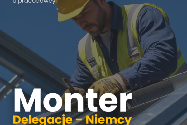 Ogłoszenie - Monter - delegacje Niemcy. Zdjęcie 1