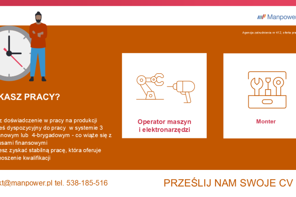 Ogłoszenie - Pracownik produkcji /Monter - Łódź Bałuty  - atrakcyjne wynagrodzenie. Zdjęcie 1
