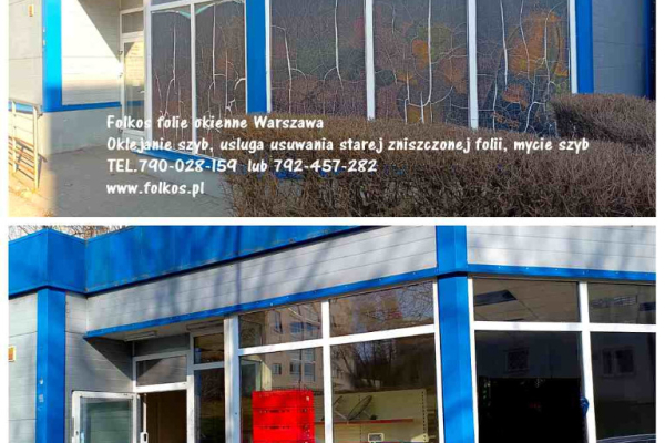 Ogłoszenie - Usuwanie folii z okien, szyb, witryn, szklanych drzwi- Usługa zrywania folii Warszawa i okolice -demontaż folii. Zdjęcie 5