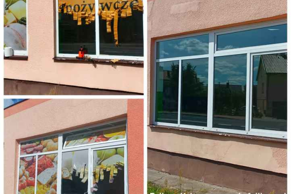Ogłoszenie - Legionowo- usługa zrywania , usuwania starej folii, usuwanie kleju, mycie okien, szyb, witryn - Demontaż folii Legionowo. Zdjęcie 10