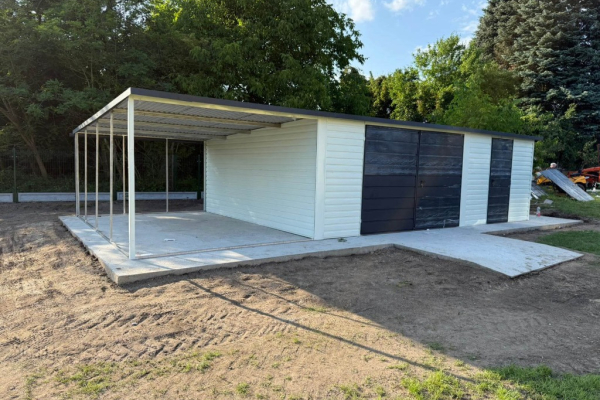 Ogłoszenie - Garaż Blaszany 10x5 | Wiata + Drzwi + Brama | Profil Ocynk | Producent. Zdjęcie 2
