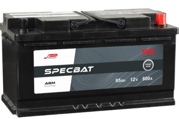 Ogłoszenie - Akumulator 95Ah 800A 12V SPECBAT AGM START&STOP-DARMOWA DOSTAWA. Zdjęcie 1