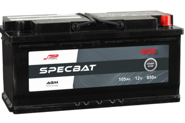 Ogłoszenie - Akumulator 105Ah 850A SPECBAT AGM START&STOP-DARMOWA DOSTAWA. Zdjęcie 1